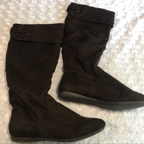 RAMPAGE faux suede boots sz 7 1/2 - Picture 1 of 6